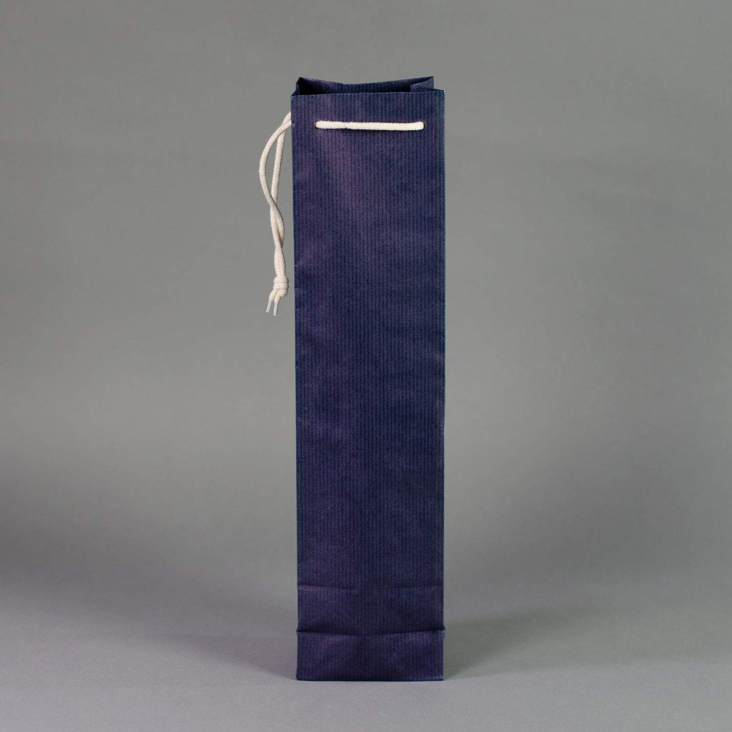 100 x Flaschentaschen blau 9,5+6,5x38 cm | Flaschentüten | Geschenktüte Flasche Wein | Weintaschen | HUTNER