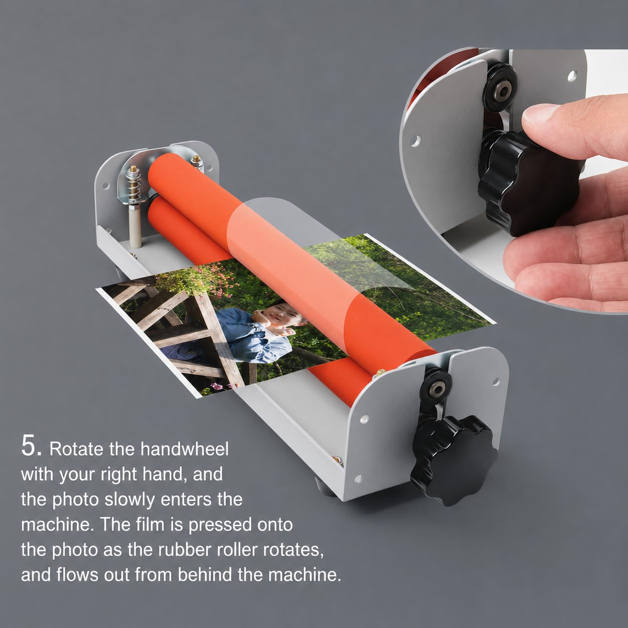 12 Zoll A4 Manueller Kaltlaminator Handkurbelmaschine