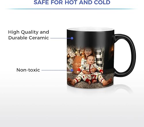 Miniatura 4 de QOMOLANGMA 36 tazas de 11 onzas que cambian de color por sublimación en blanco, taza mágica que cambia a todo color para transferencia de prensa de