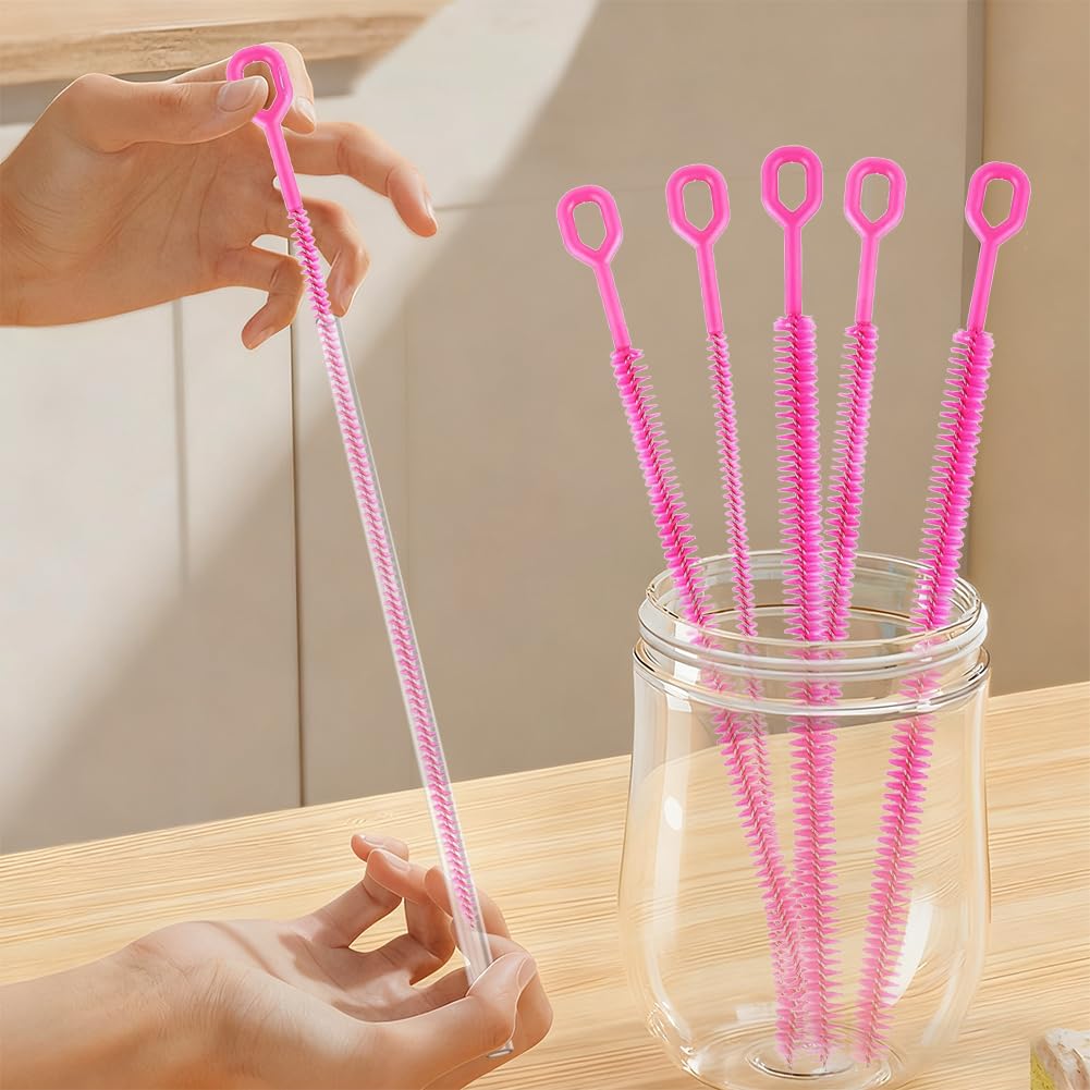 6pcs Reusable Straw Cleaner Brushes, 4/6/8/10/12/15mm - Image 4