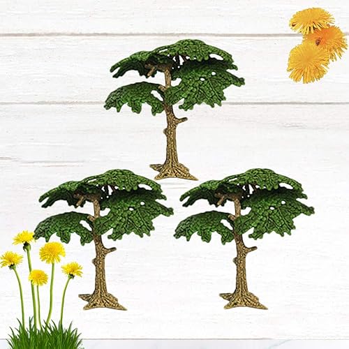 Miniatura 9 de Toyvian Árboles modelo ciprés árbol artificial en miniatura, plantas falsas, árboles de tren para mesa de arena, modelos, decoración de escena, 3