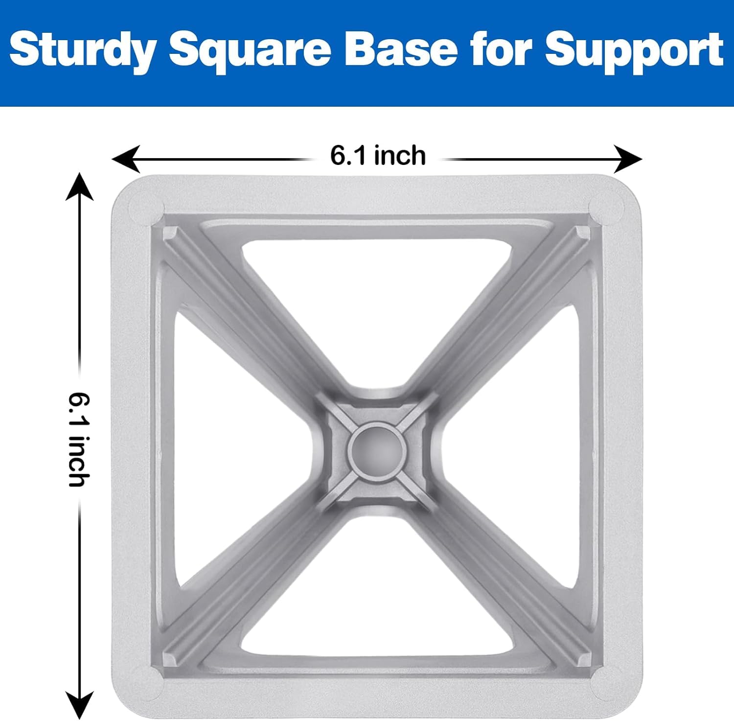 HEYOUTH 4 pcs Soportes de Aluminio para caravanas,Aluminio Marcos de Apoyo para remolques y caravanas, Soportes de Apoyo para caravanas de hasta 1000 kg