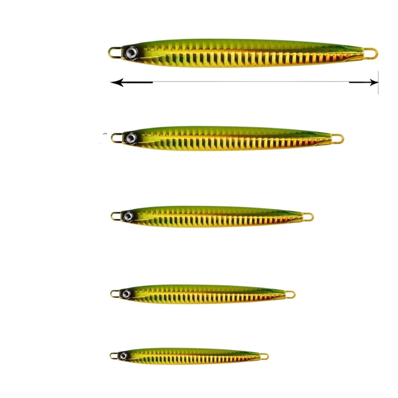 XILILHC 7 Pz/Set Super Slim Metal Casting Jigs 10G 20G 30G 40G Shore Drag Cast Cucchiaio da Jigging Richiamo di Pesca in Zinco Esca Artificiale Attrezzatura