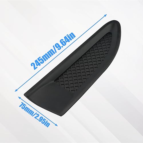 Miniatura 6 de JERBOR 2 rejillas de ventilación laterales para Ford Taurus 2013-2019, calcomanías decorativas para guardabarros, alerón de ABS, orificio de entrada