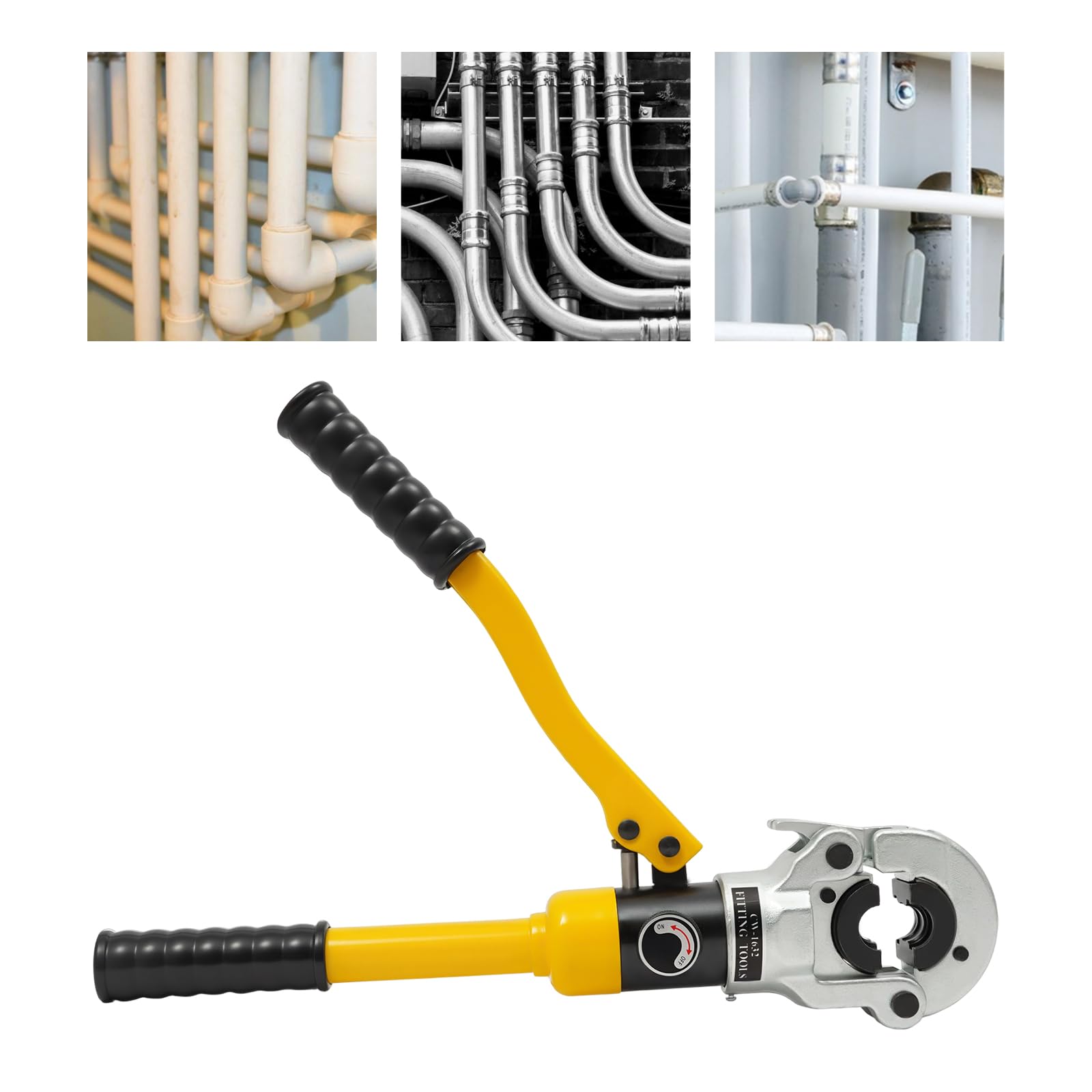 16-32 mm, hydrauliczne szczypce zaciskowe do rura TH PEX, aluminiowych i PEX, ze stali nierdzewnej