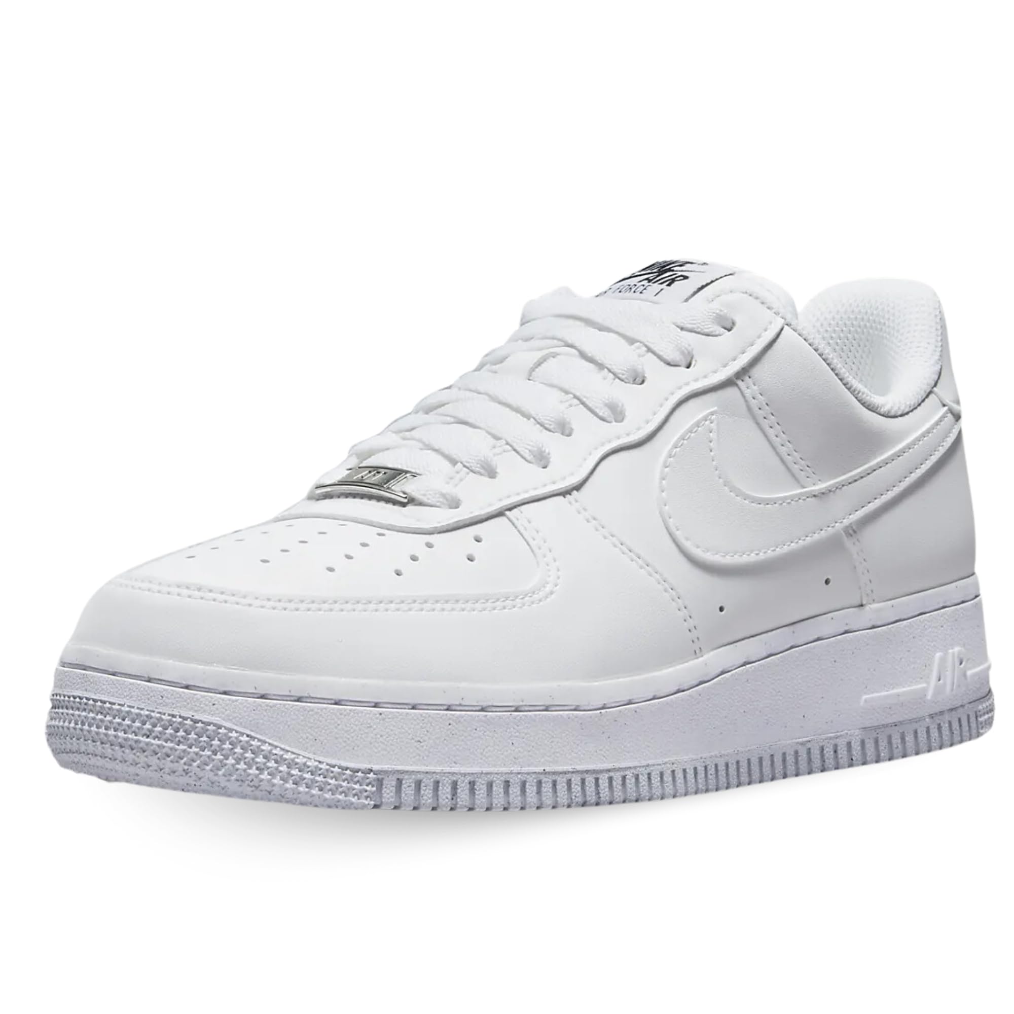 NIKE DC9486-101 Air Force 1 '07 Next Nature Women White/White-Black-Metallic Silver UK 6