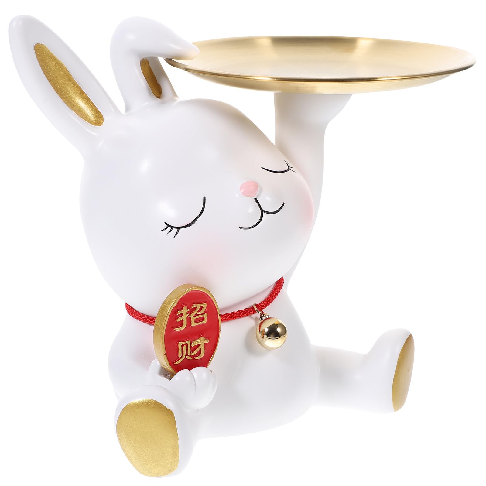 Plateau à bijoux lapin blanc Lurrose pour sublimer vos tables de fête