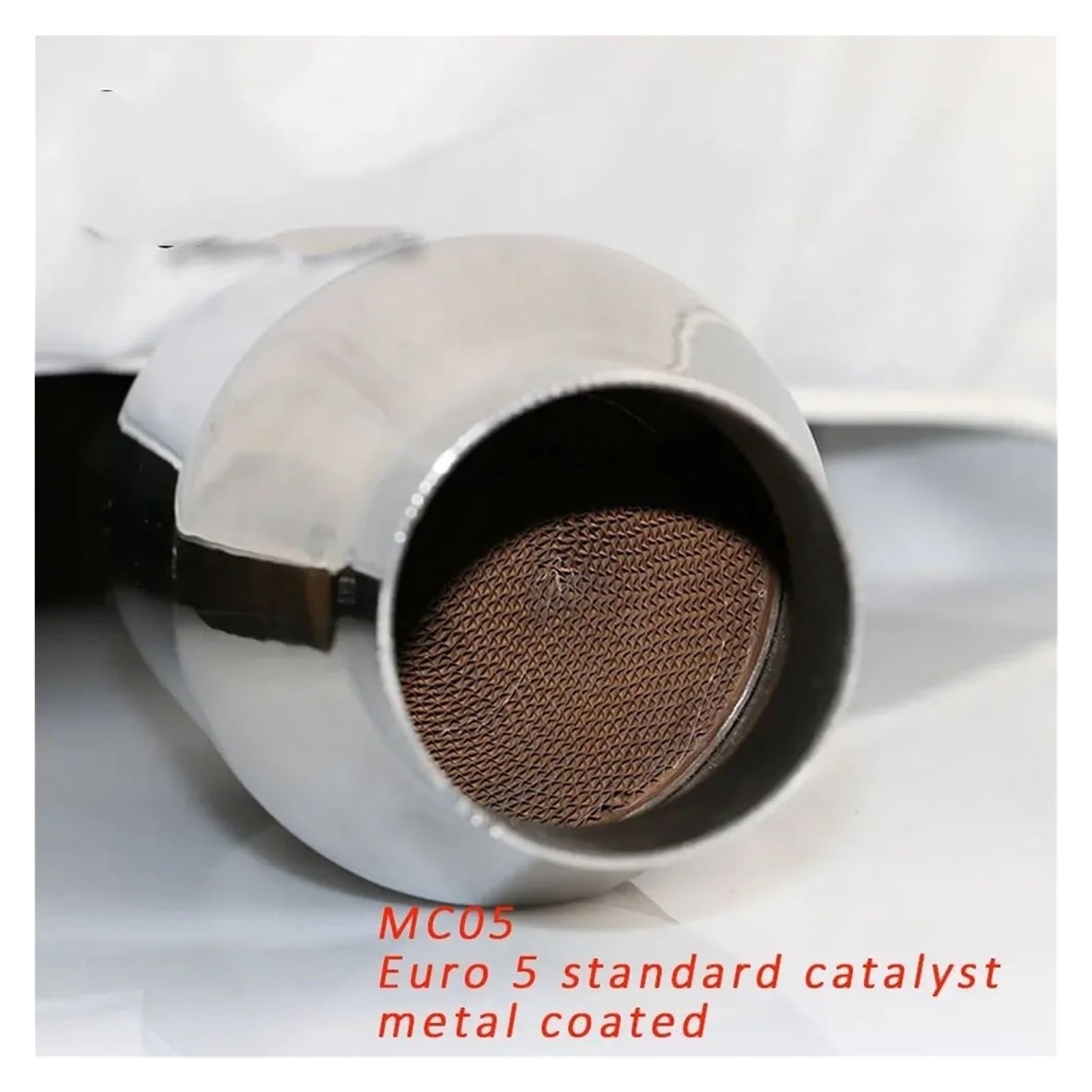 Układ Wydechowy Samochodu 57mm Wlot Wylot Metalowy Katalizator Uniwersalny Samochodowy O Wysokim Przepływie Uniwersalny katalizator z wlotem/wylotem