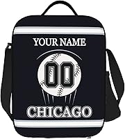Vista 16 de Fiambrera personalizada con cualquier nombre y cualquier número, correa ajustable personalizada, bolsas de almuerzo con aislamiento deportivo