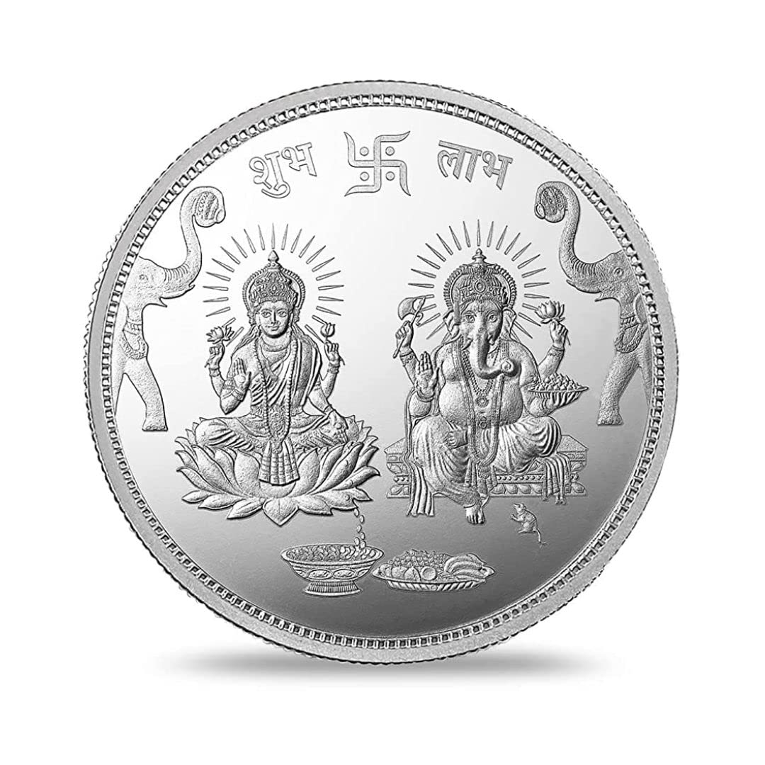 Gopal Jewelers Laxmi Ganesh Silver Coin 10 Gm Price Today 100 50-image-9