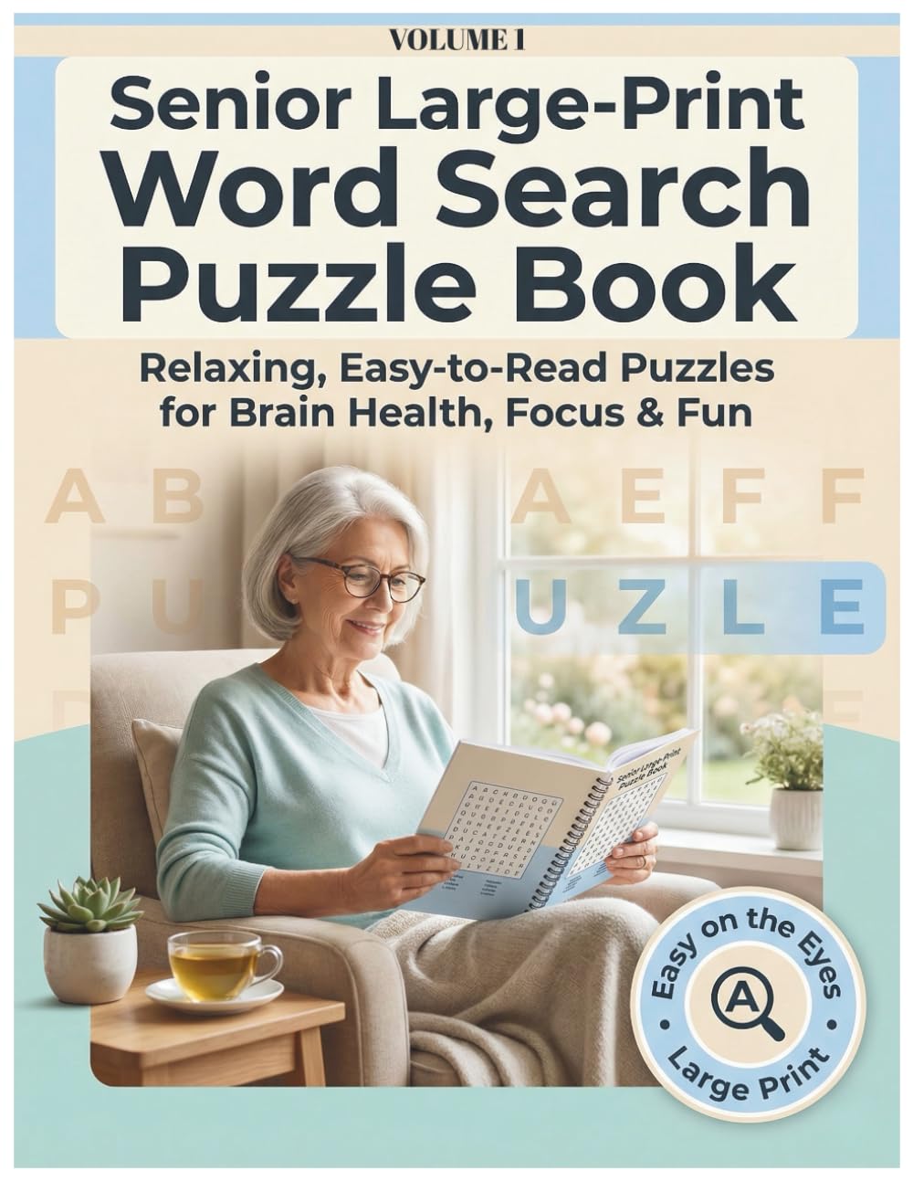 Senior Large-Print Word Search Puzzle Book: Relaxing, Easy-to-Read Puzzles for Brain Health, Focus & Fun