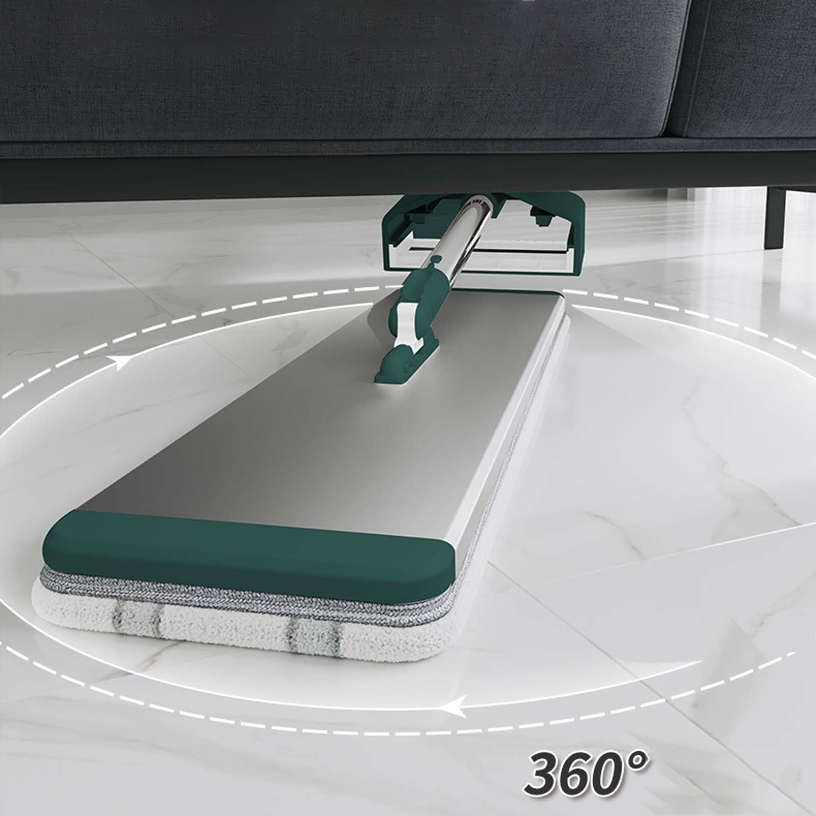 Fregona Microfibra con Mopa Fregona, Limpiador De Suelos para Limpieza Doméstica, Paño Lavable Reutilizable Absorbente, Mopa con Mango Telescópico para Cocina Baño Y Salón