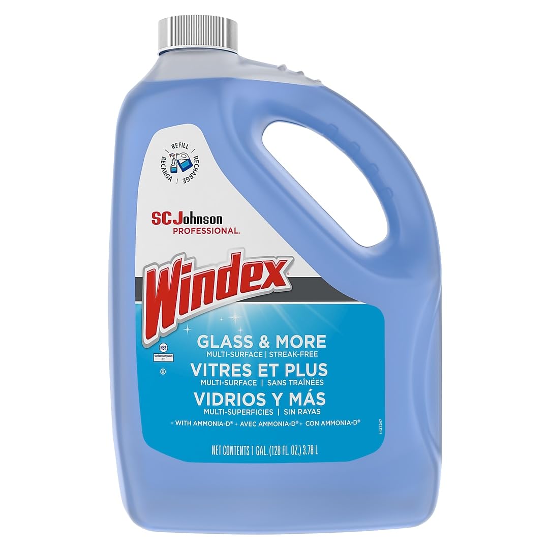 windex powerized formula glass & surface cleaner, 1 gal. bottle