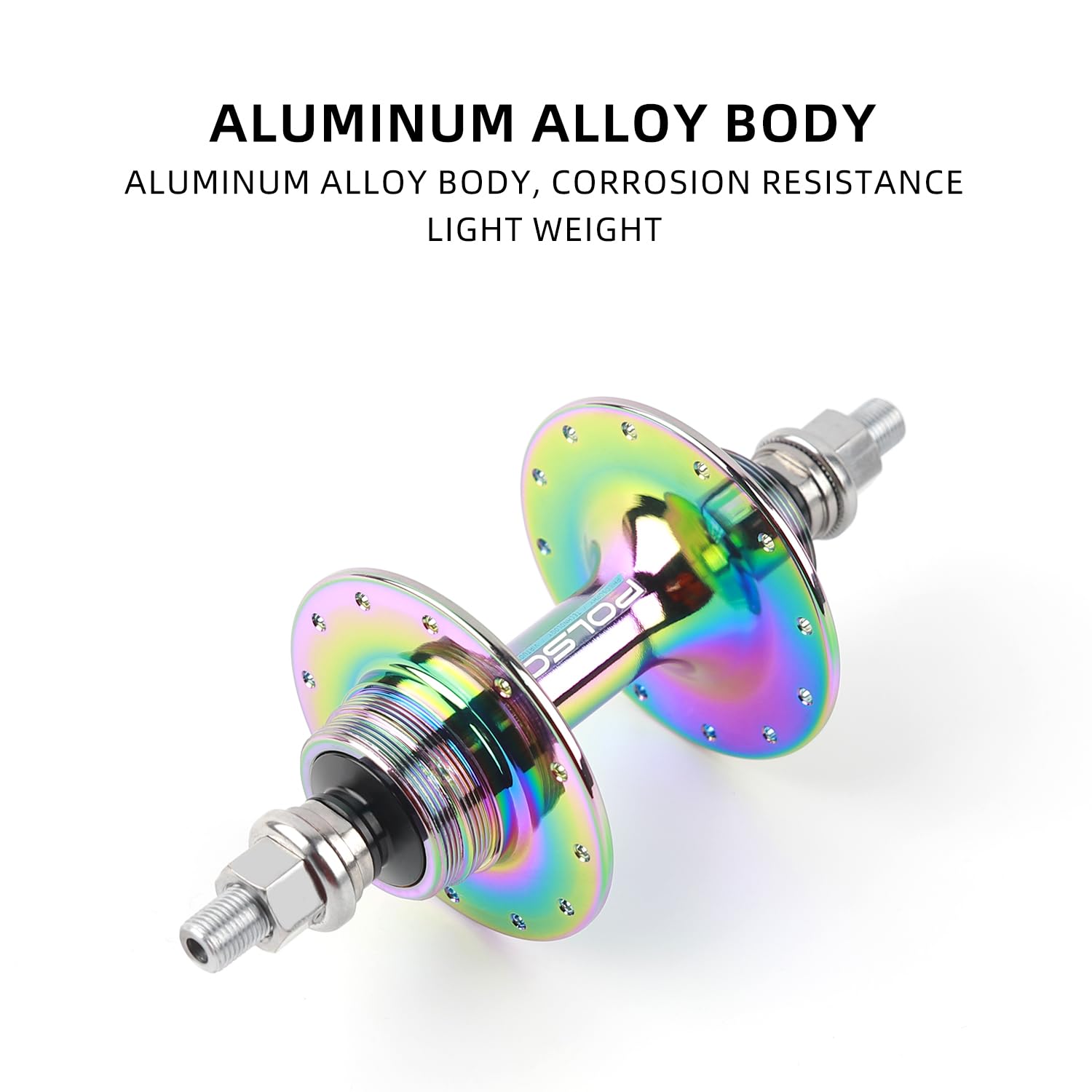 POLSO Fixie Bicycle Flower Drum Fixed Gear Bike Track Made of Alloy Material Applicable to 20/24H 32H 36H. Fixie Bike Accessories (Oil A Pair F/20H R/24H) : Sports & Outdoors