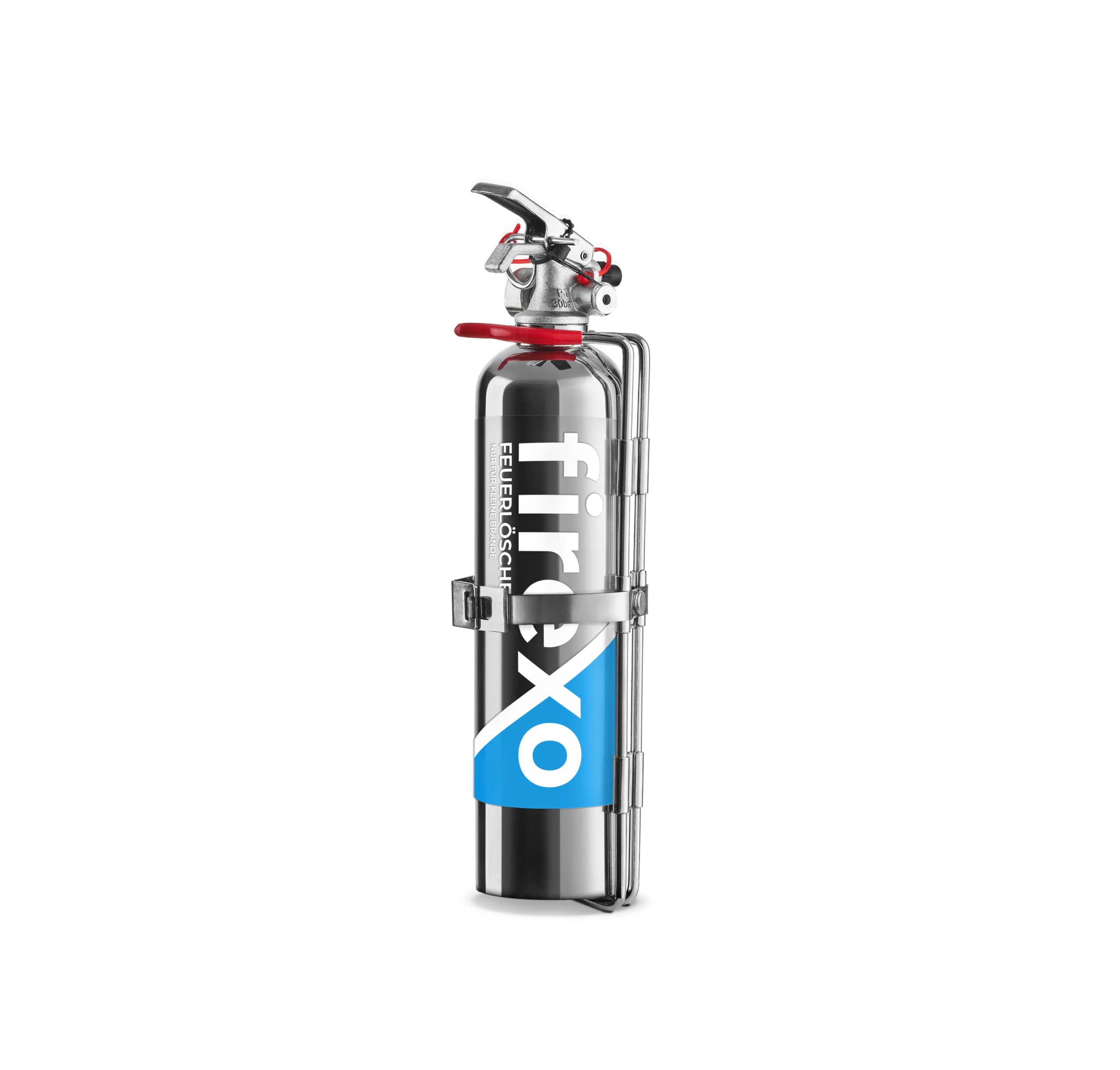 Firexo Feuerlöscher klein (500 ml) Alle Arten von Feuer – Mehrzweck-Feuerlöscher aus Edelstahl für Haushalt, Küche, Grill, Auto. Fahrzeughalterung im Lieferumfang enthalten