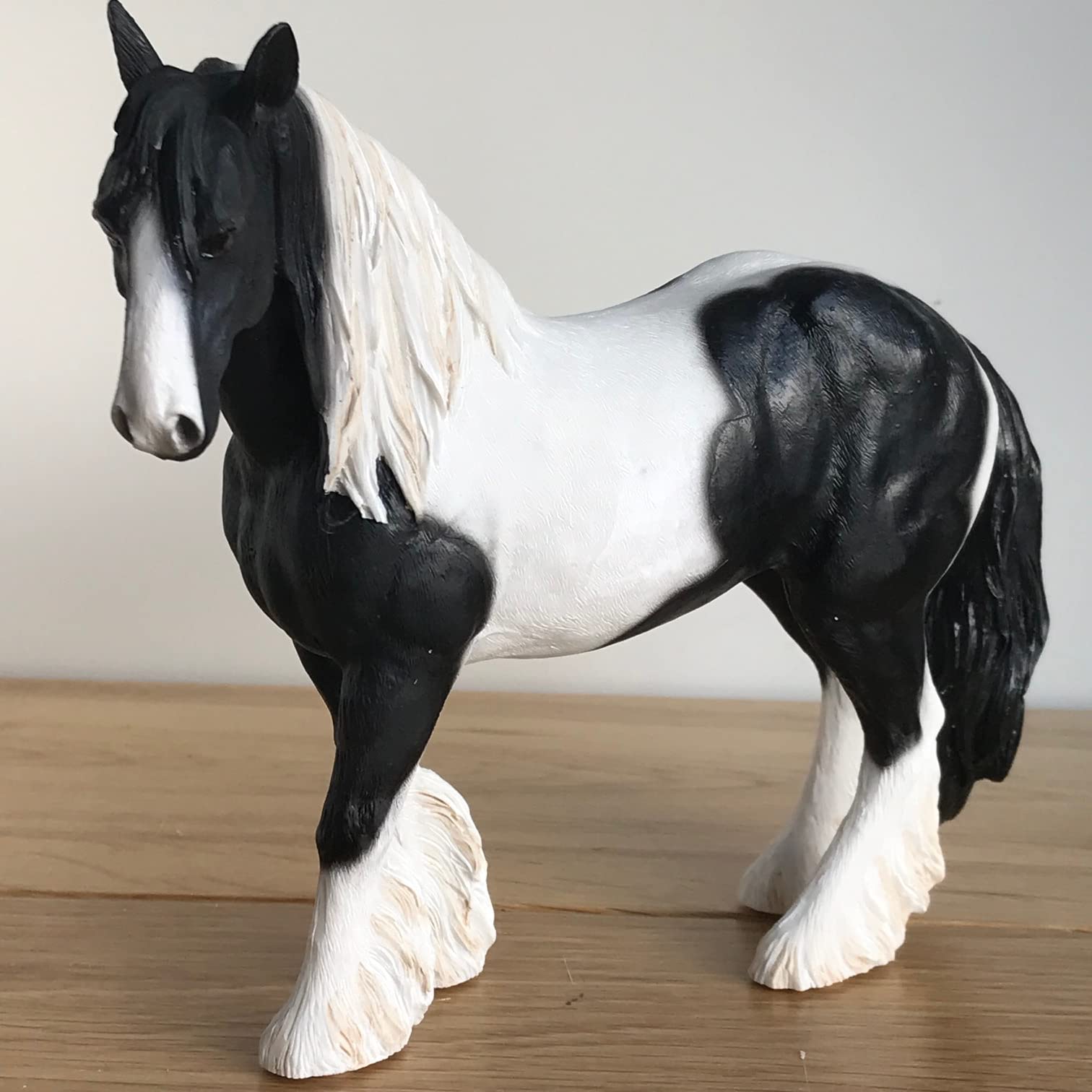 Lesser & Pavey Black/White Lesser And Pavey 17Cm Cob Horse Figurine,
