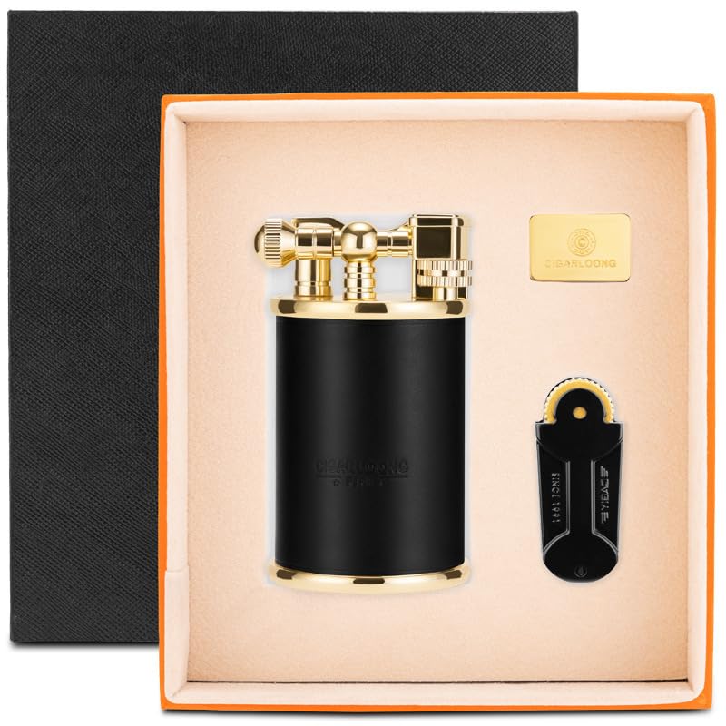 Encendedor recto de metal para cigarros con caja de regalo miniatura 7