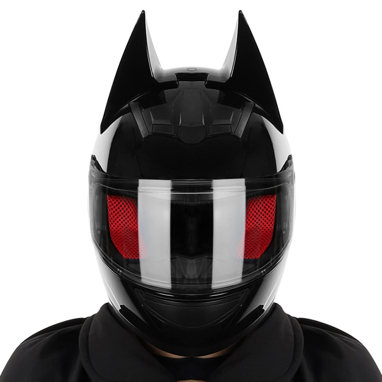 Casque Moto Intégral Oreilles De Chat - Certifié DOT/ECE, Visière Rabattable, Pour Femmes Et Hommes