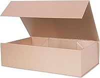 Vista 20 de Aimyoo Caja de regalo plegable azul marino con tapas de cierre magnético 13.8x9x4.3 pulgadas, cajas grandes para propuesta de dama de honor