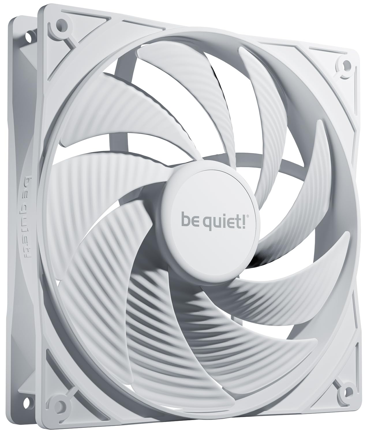 be quiet! Pure Wings 3 140mm PWM high-speed White ventilador, motor de bucle cerrado con regulación de velocidad, alta velocidad punta, rpm mínimas bajas, bastidor del ventilador optimizado, BL113