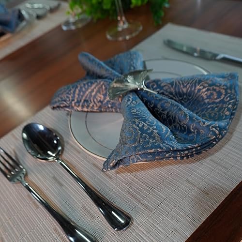 Miniatura 8 de Red-A - Manteles individuales para mesa de comedor, resistentes al calor, lavables, fáciles de limpiar