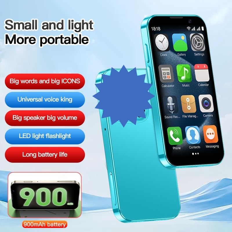 Amazon.com: Becindy Mini Phone XS18Pro 3.0 Inch HD 2GB+16GB 3.0