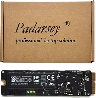 Padarsey 128GB SSD (PCIe 3.0 x4, SSUBX) Compatible for MacBook Air 13" A1466 (Early 2015, 2016, Mid 2017)