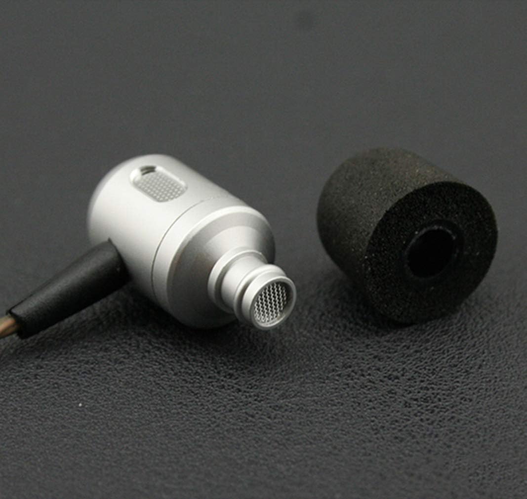 Cotini Wired Headphones Into Ear-Proof Earbud Bass Metal with Microphone Stereoscopic Noise-Cancelling Headphones for All 3.5mm Jack Devices