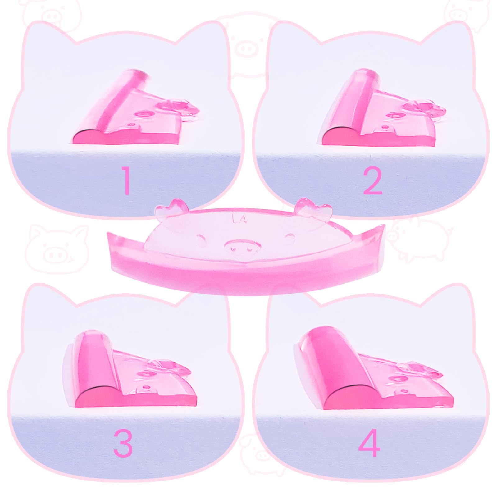 Libeauty Eyelash Lift Pads, Lash Lift Shields, Reusable Lash Lift Pads, 4 Size, Silicone Lash Lift Rods for Salon and Home Use - Image 3