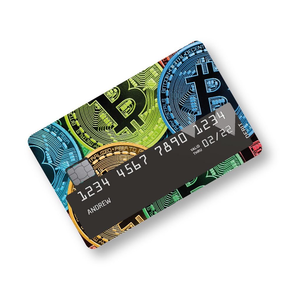 ISEE 360 Bitcoin Credit Card Sticker for Debit Cards | ATM Cards | Front  Side Skin Stickers : Amazon.in: Office Products