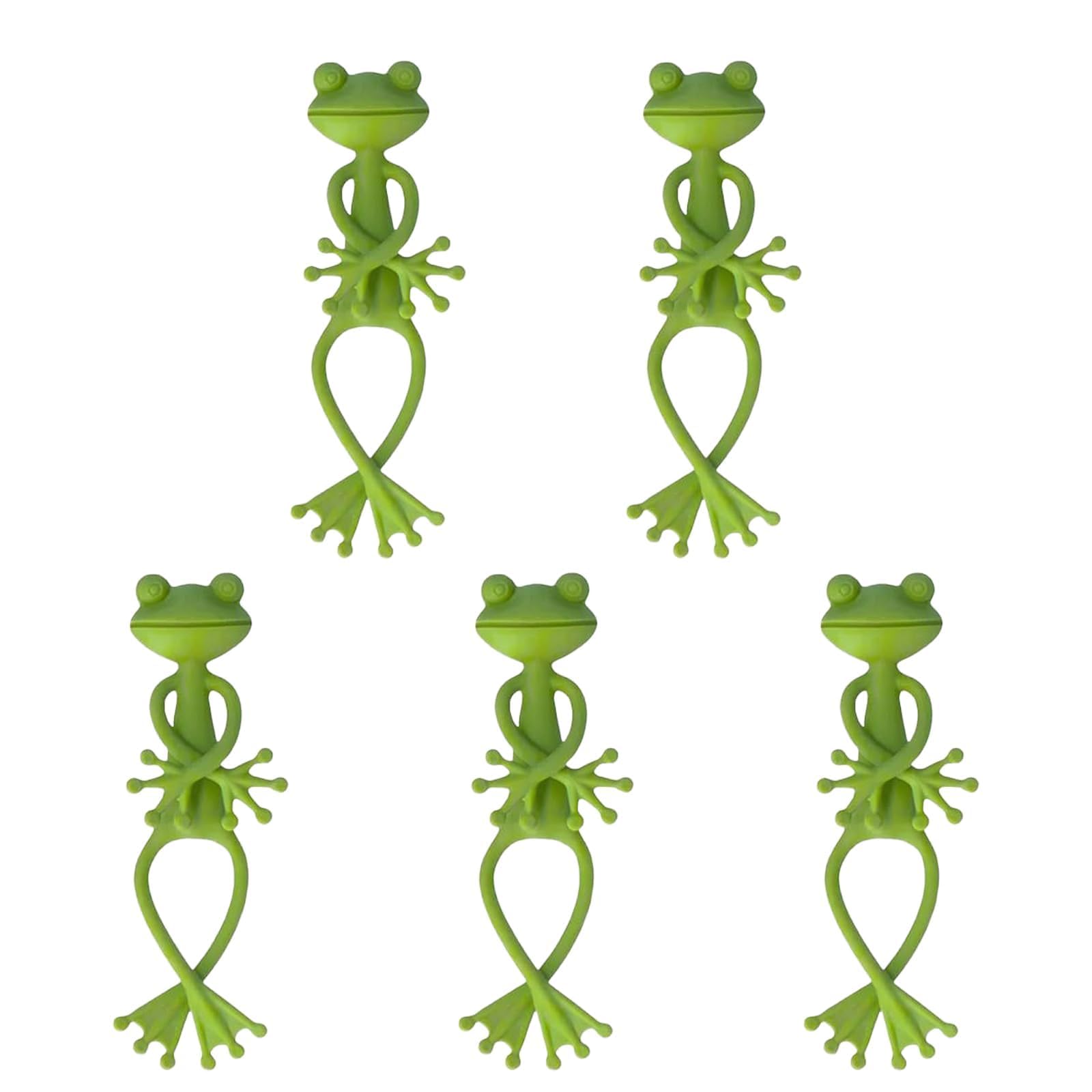 Frog Plant Supports, 5 Pcs Cute Pot Hugger Vine Clips