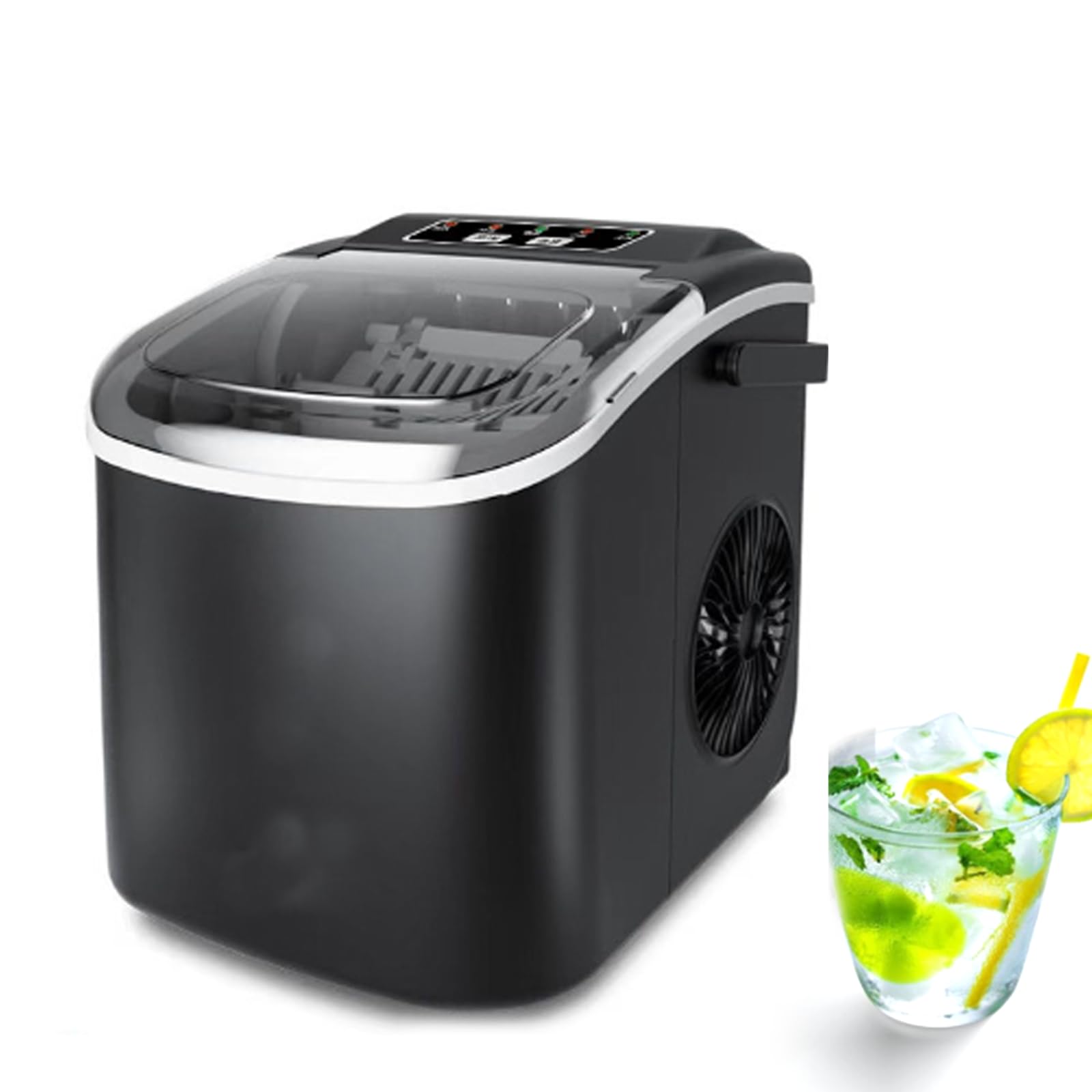 Machine à glaçons électrique 95W compacte avec réservoir externe 15kg/24h