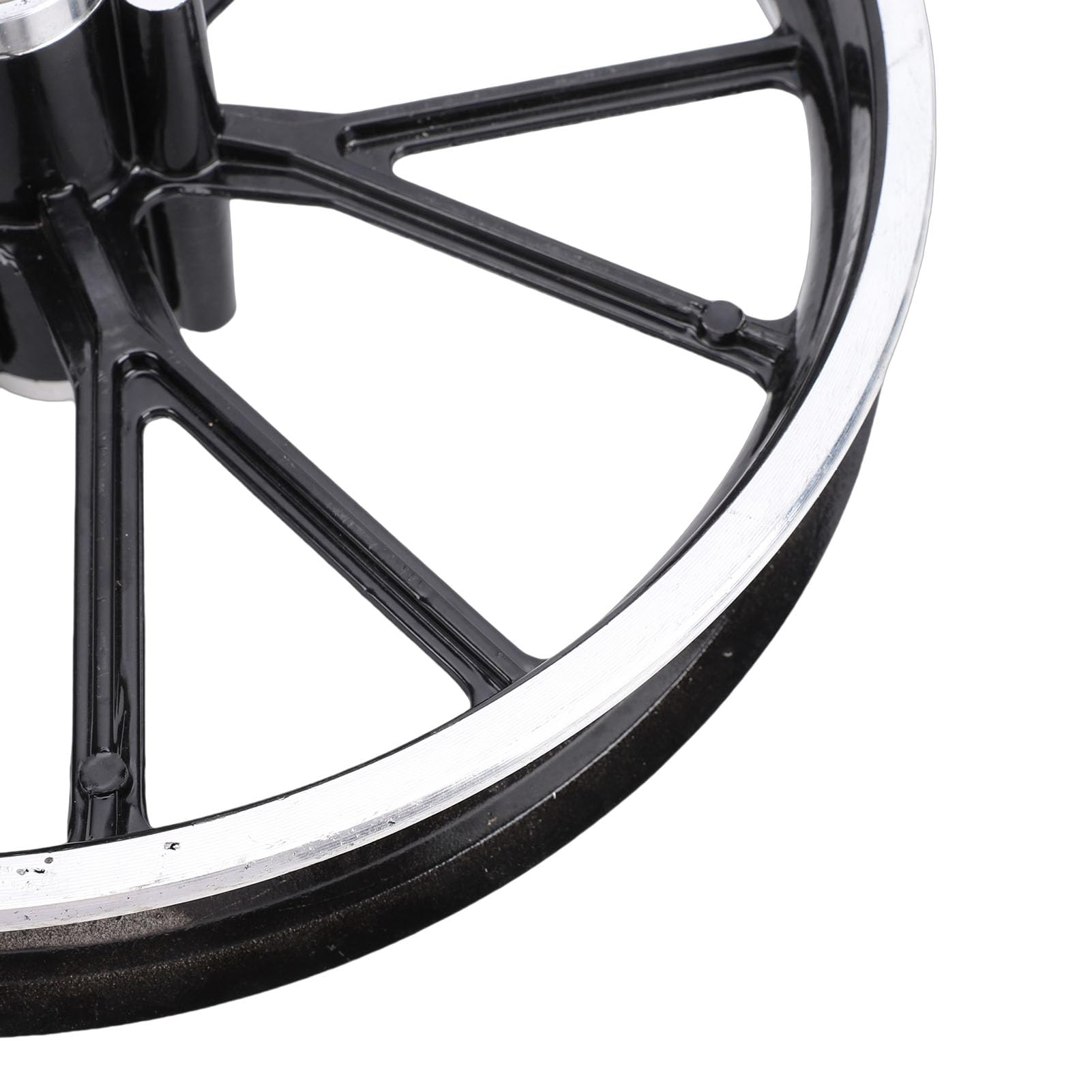Ausla Avant Arrière 2.50-10 Moyeu de Roue, Alliage D'Aluminium 10 Pouces Moyeu de Moto avec Trou D' de 12mm pour Dirt Bike Mini Pocket Bike 49-50ml (roue avant)