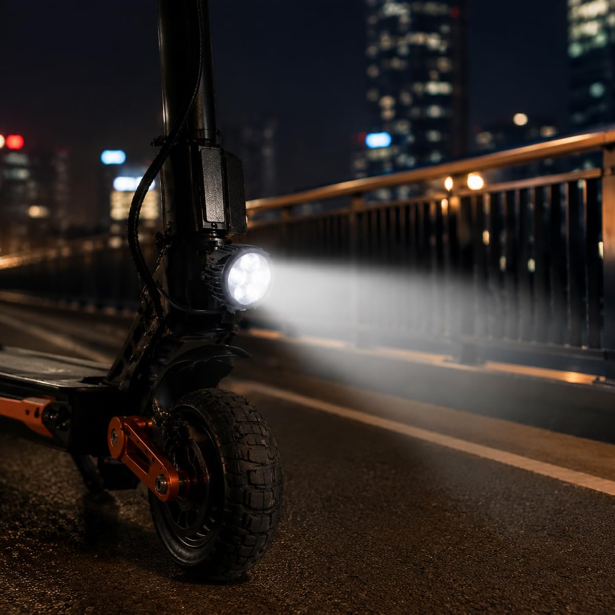 Riven Scooter elettrico, faro anteriore, scooter elettrico, impermeabile, resistente agli urti, per G, 2 Pro, ProDB / Max