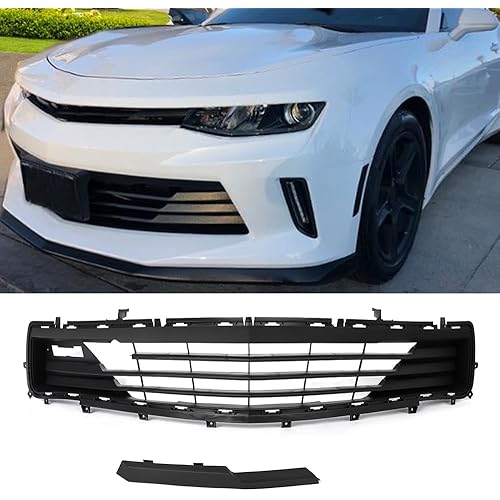 MIC Front Bumper Lower Grille Grill Compatible with 2016 2017 2018 Camaro LS LT