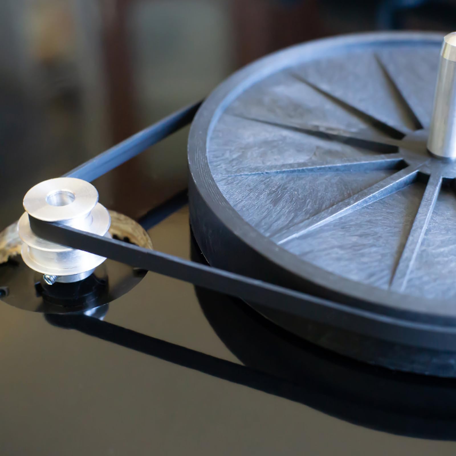 Courroie d'entraînement de Platine Vinyle Noire, Lot de 2 Courroies de Platine Noires en Caoutchouc de 200 mm pour Tourne-disques, adaptées à Tous Les Types de platines à Courroie