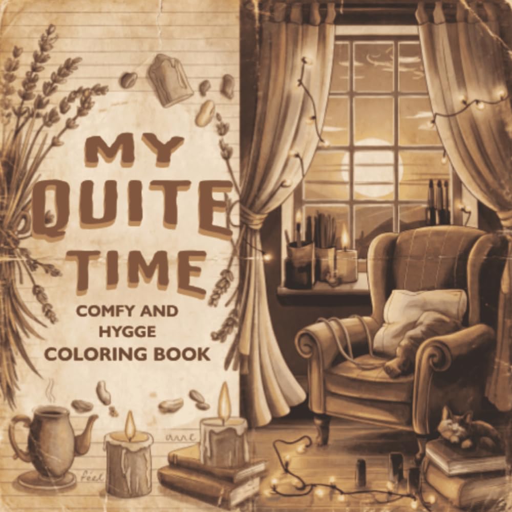 My Quiet Time – A Cozy Hygge Coloring Book for Relaxation, Stress Relief & Mindful Moments