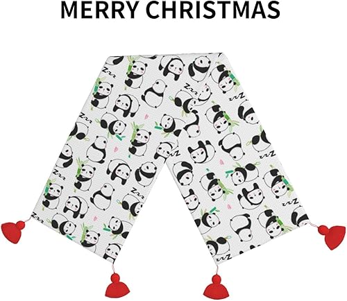 Miniatura 3 de Camino de mesa de Navidad de 60 pulgadas de largo, camino de mesa de otoño para mesa de comedor, decoraciones de Navidad, camino de mesa de café con