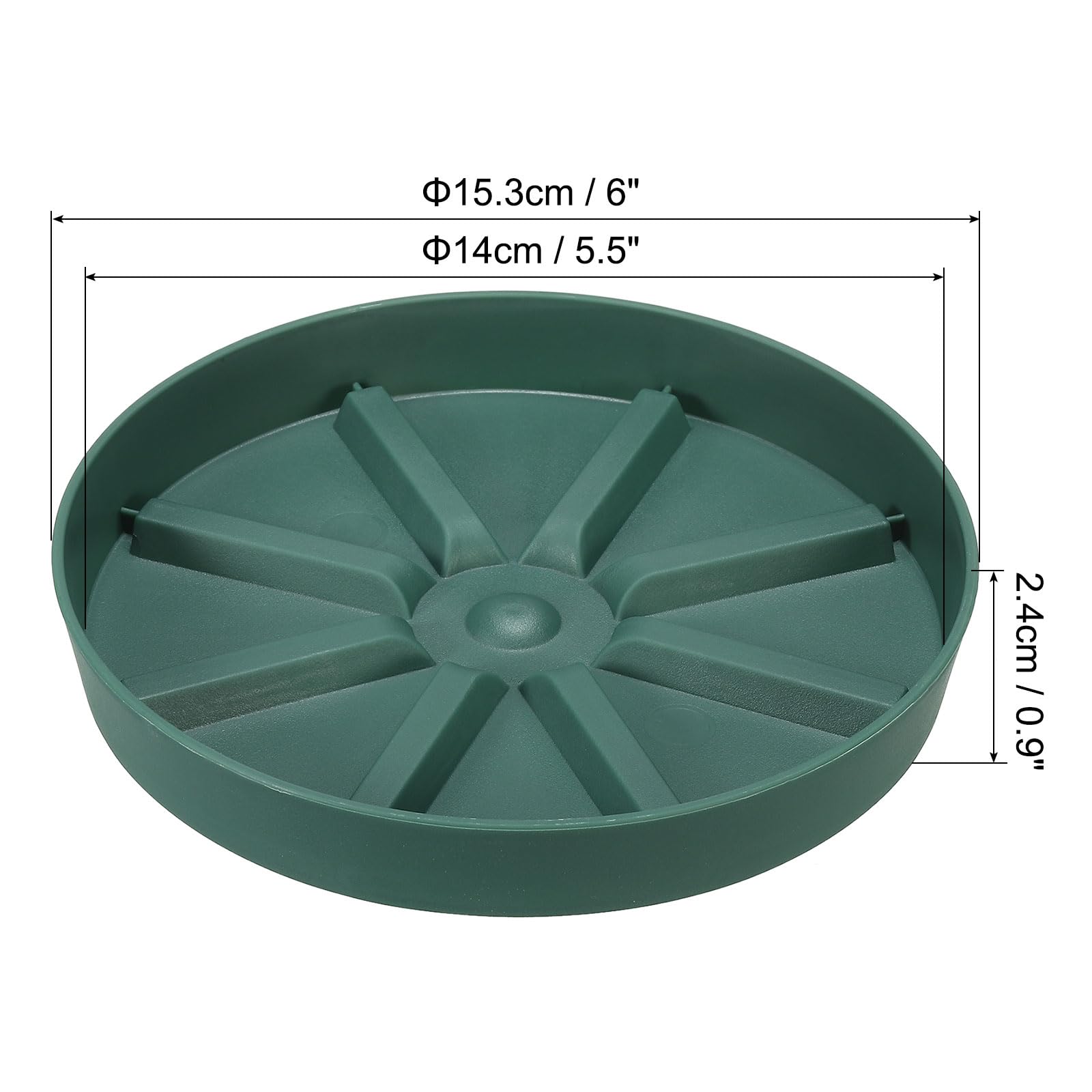PATIKIL 6 Inch Plant Saucers Tray - Image 2