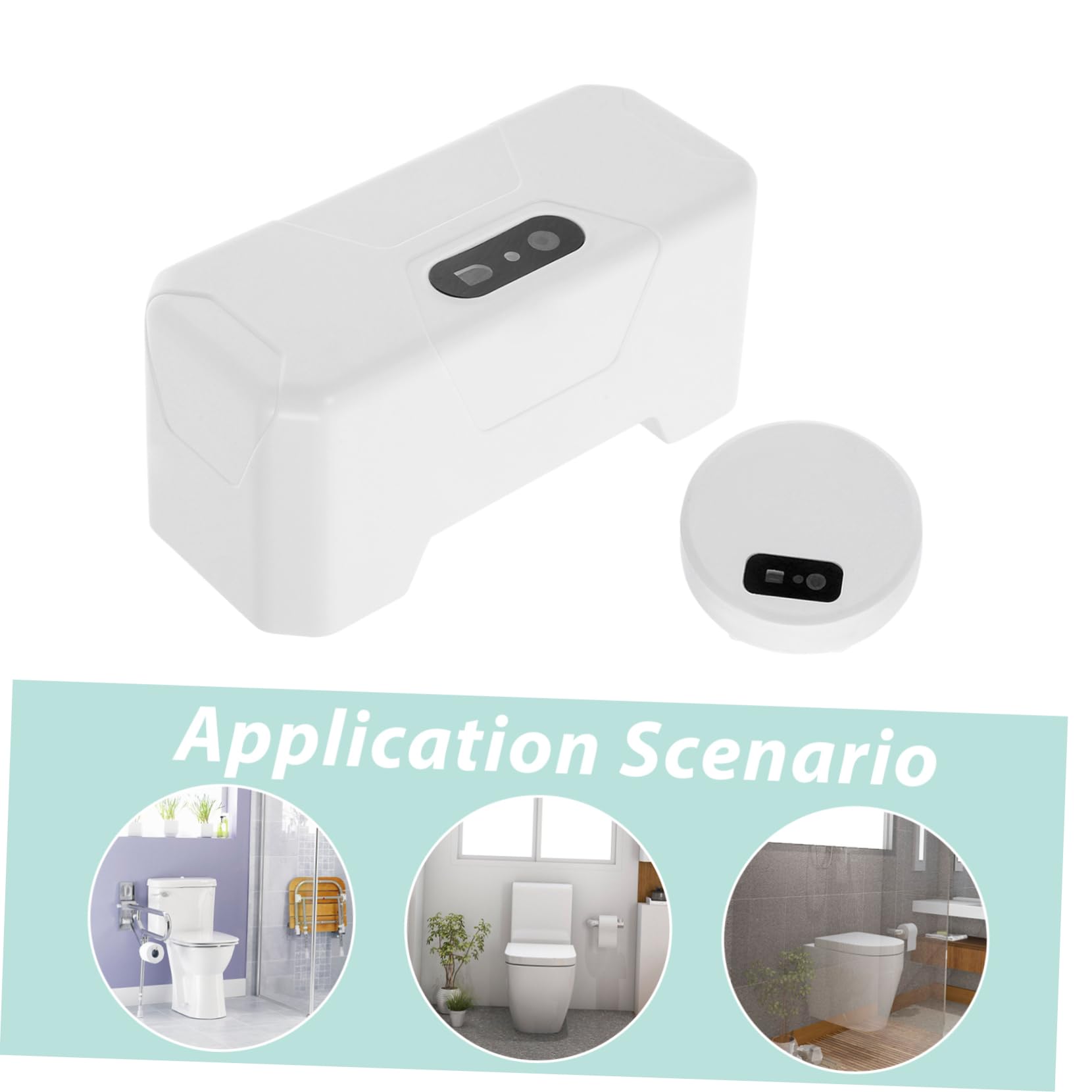 Alipis Kit de Descarga Automática Operación Silenciosa y Fácil Instalación para Inodoro con Sensor Infrarrojo Adecuado para Uso Doméstico y Público
