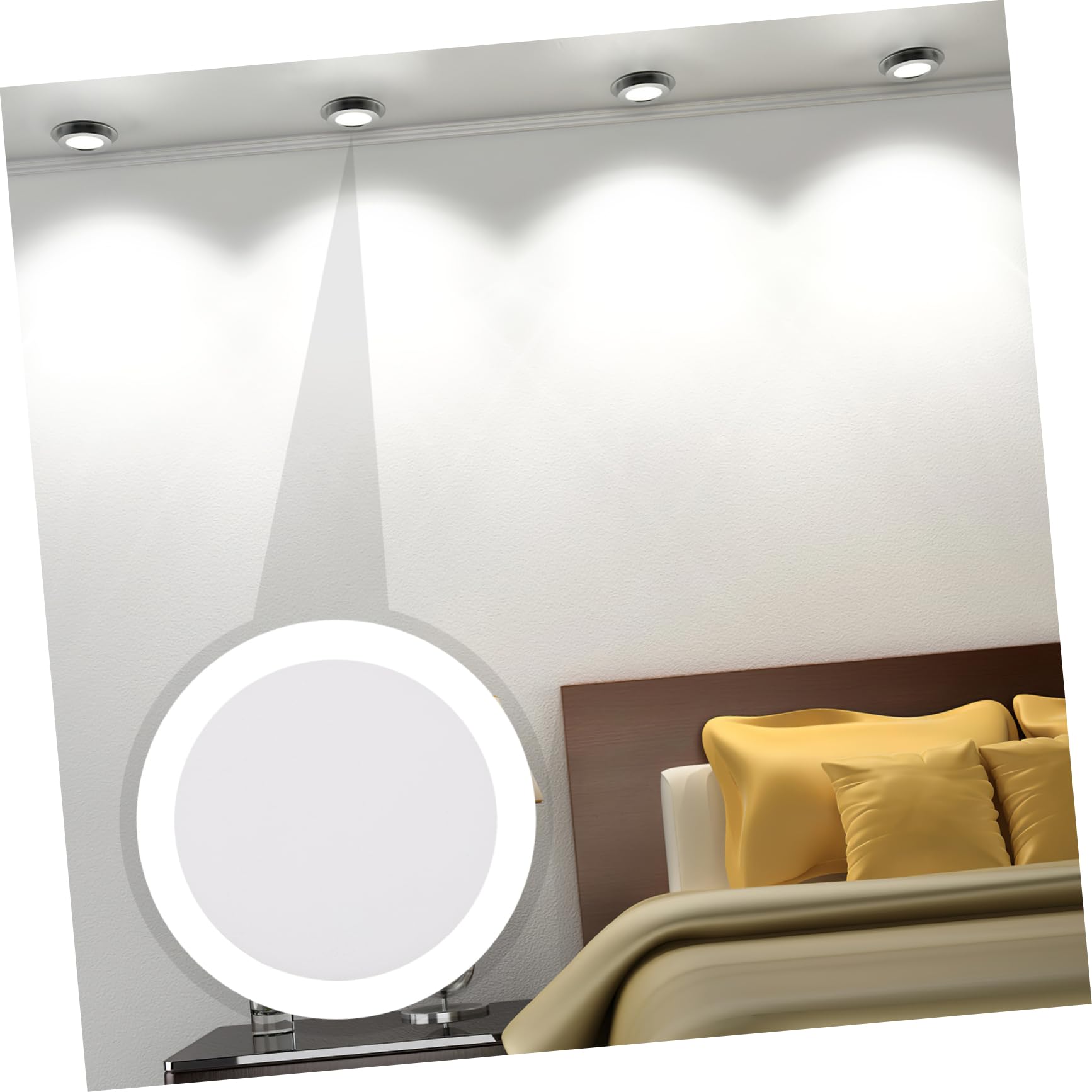 ダウンライト防塵カバー 4個(ダウンライトディフューザー) ダウンライト防塵カバー 4個(ダウンライトディフューザー)