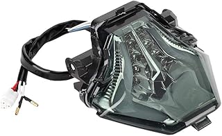 Suuonee Luz traseira, montagem de luz traseira traseira de freio seta lâmpada LED apto para Yamaha R25 R3 MT03 MT07 MT-25 FZ-07 Y15ZR