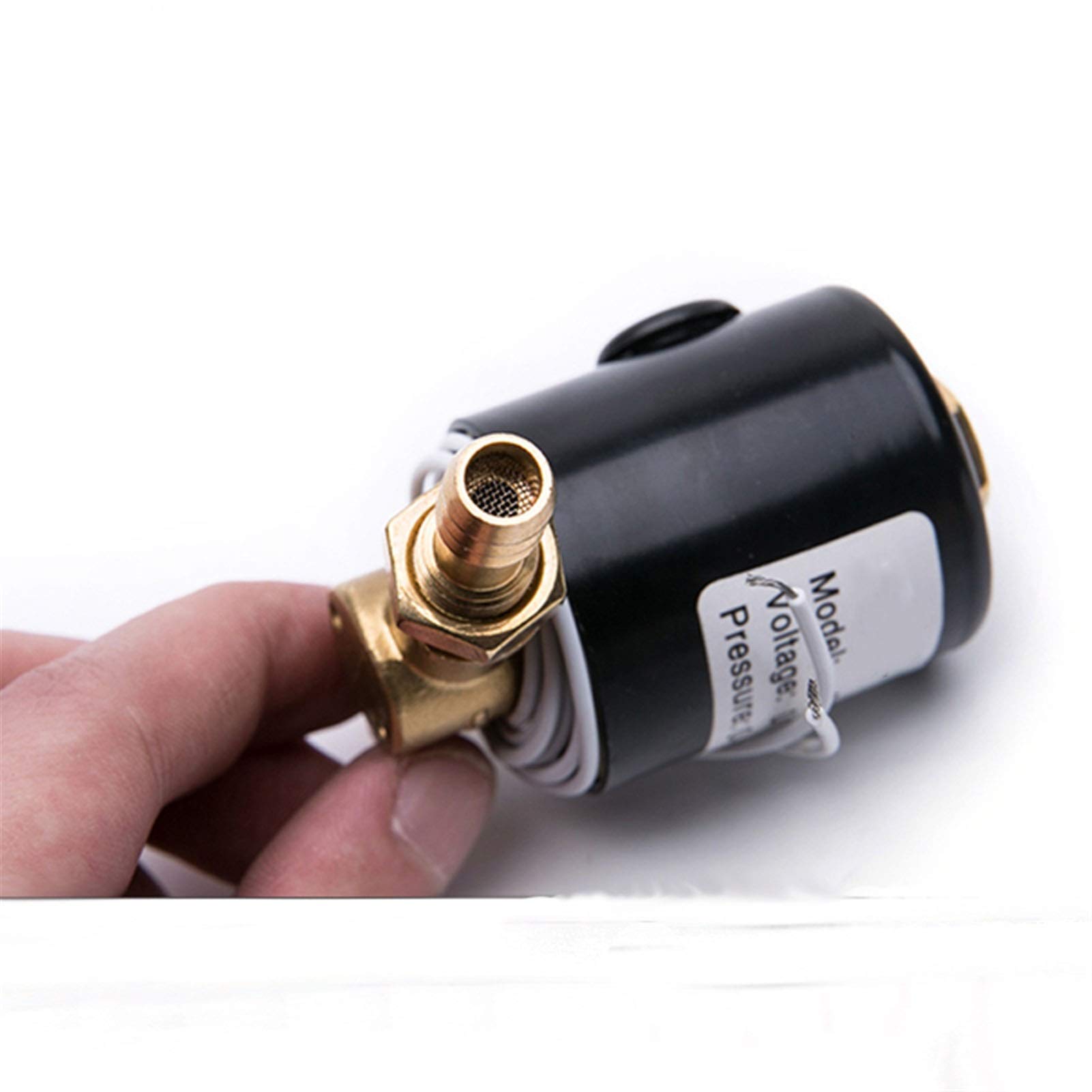 Magnetventile SVZ-3.5S Messing 6 mm 8 mm Anschluss 2-Wege-Schweißmaschinen Magnetventil DC24 V AC36 V AC220 V 0-0,8 MPa Schnalle SVZ-3,5 (Größe: AC 36 V)