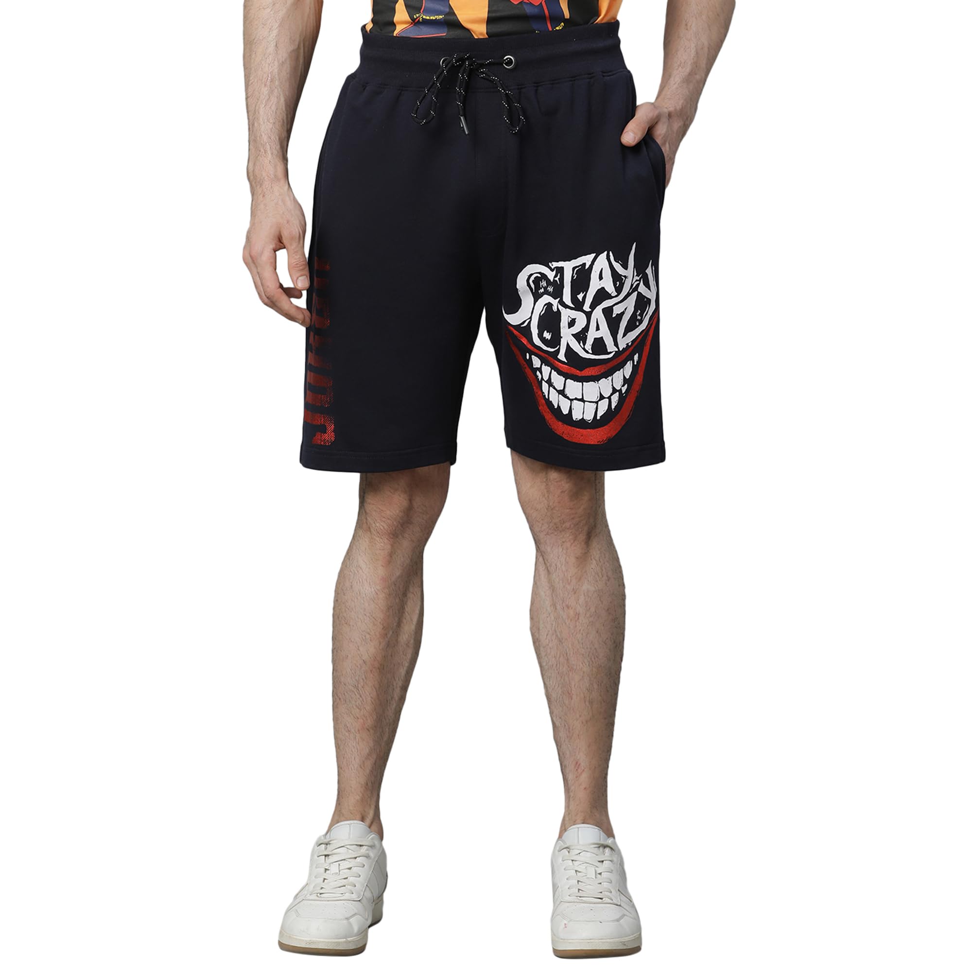free authority Deadpool Printed Regular Fit Black Cotton Men's Shorts-picture-26