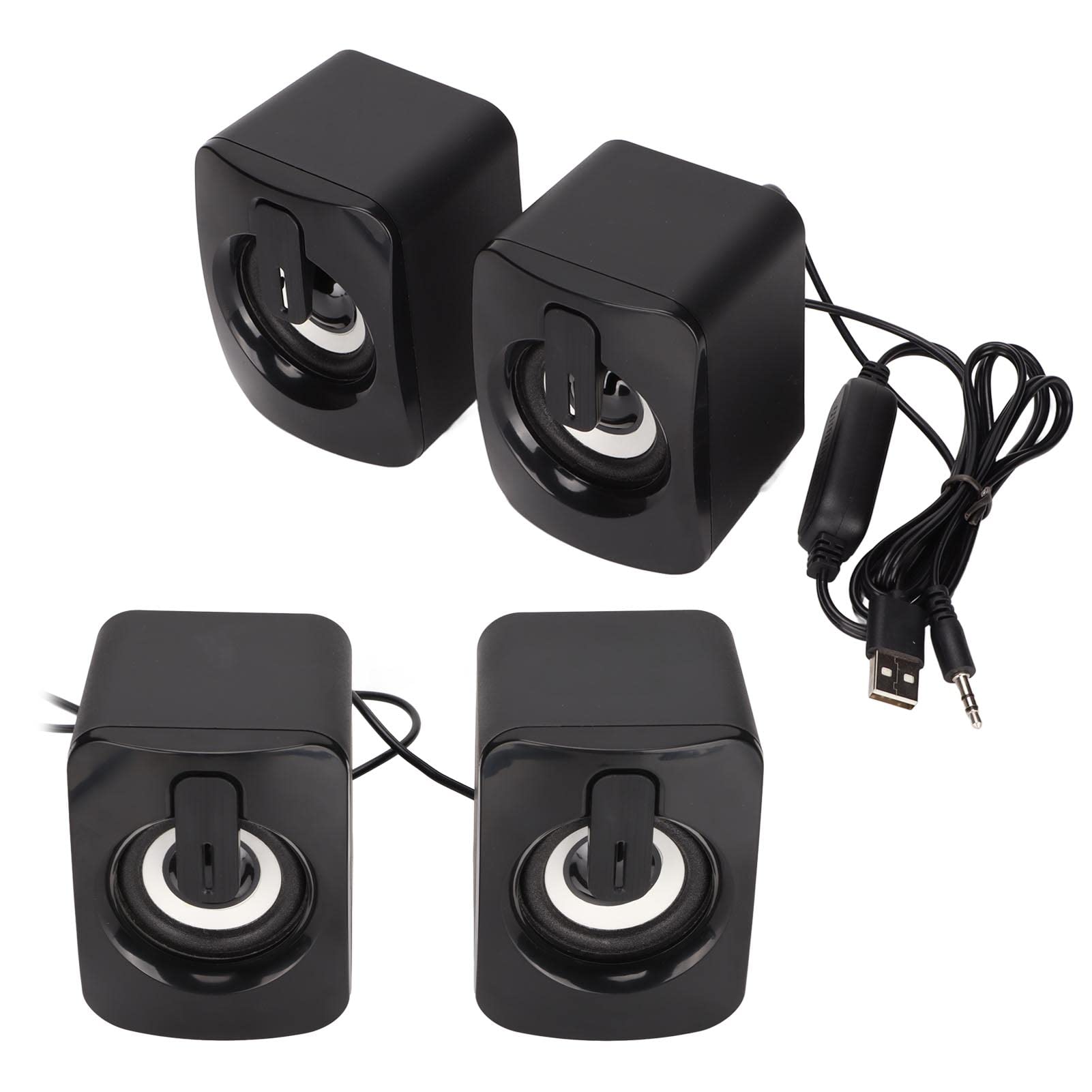 Przewodowy głośnik komputerowy, mini głośnik komputerowy Plug and Play Mniej zniekształceń do PC