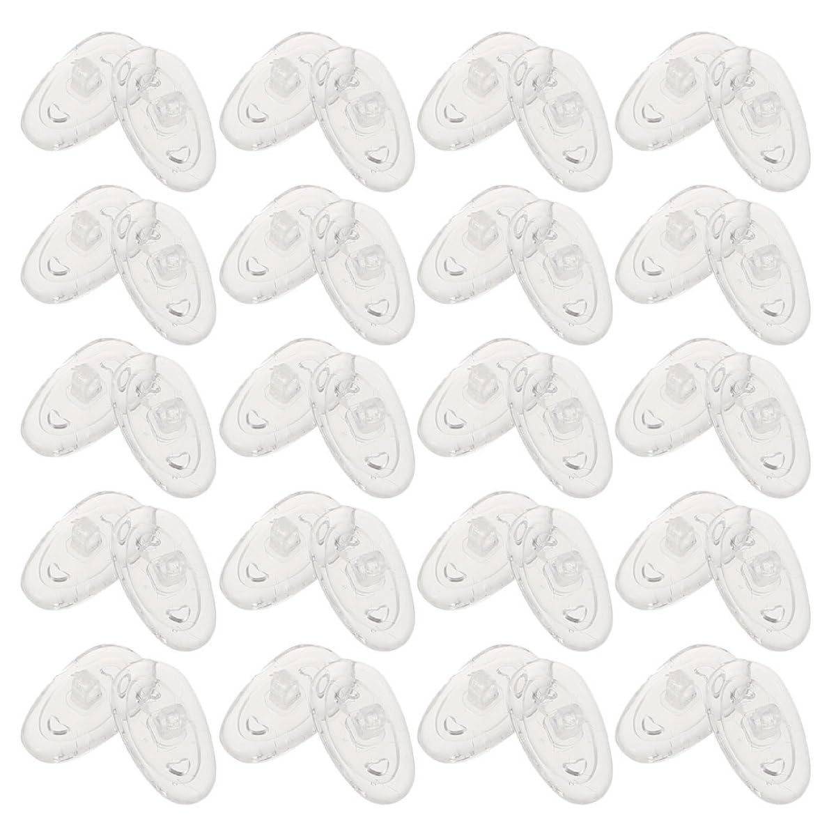 CHILDWEET Plaquettes Nasales Lot de 30 Paires en Silicone pour Lunettes Professionnelles Coussinets Remplaçables Antidérapants Pratiques Maintien Confortable