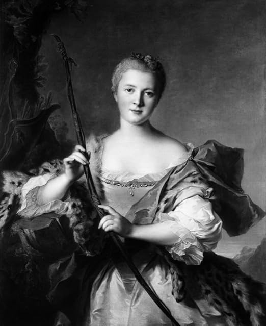 Amazon Com Marquise De Pompadour N 1721 1764 Ne Jeanne Antoinette Poisson Mistress Of King Louis Xv Of France Madame Le Pompadour As Diana Goddess Of The Hunt Oil On Canvas By Jean Marc Nattier 18th