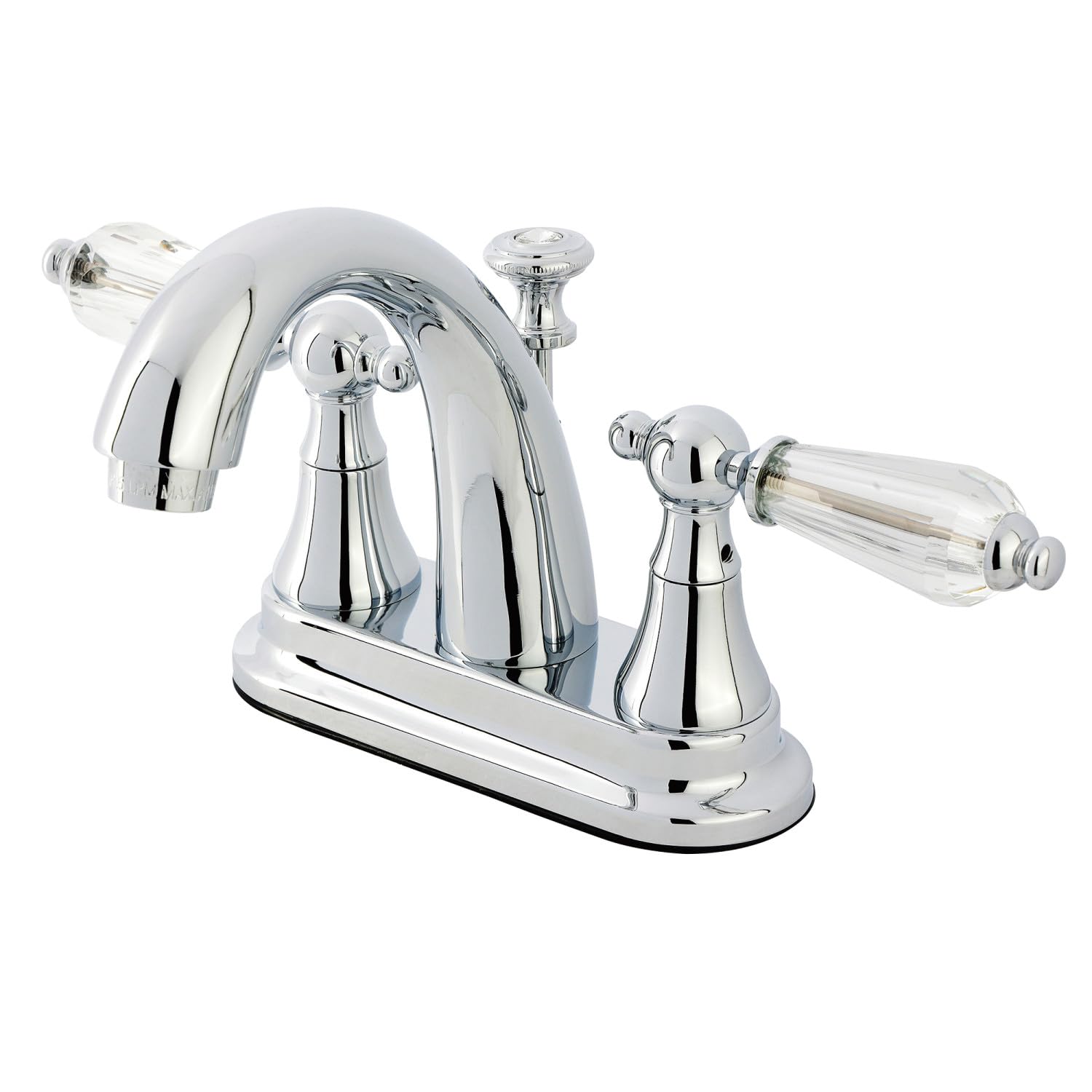 Kingston Brass KS7611WLL Wilshire 10,6 cm Merkezli Lavabo Musluğu, Pirinç Açılır Kaplı, Krom, 10,16 cm Musluk Erişimi