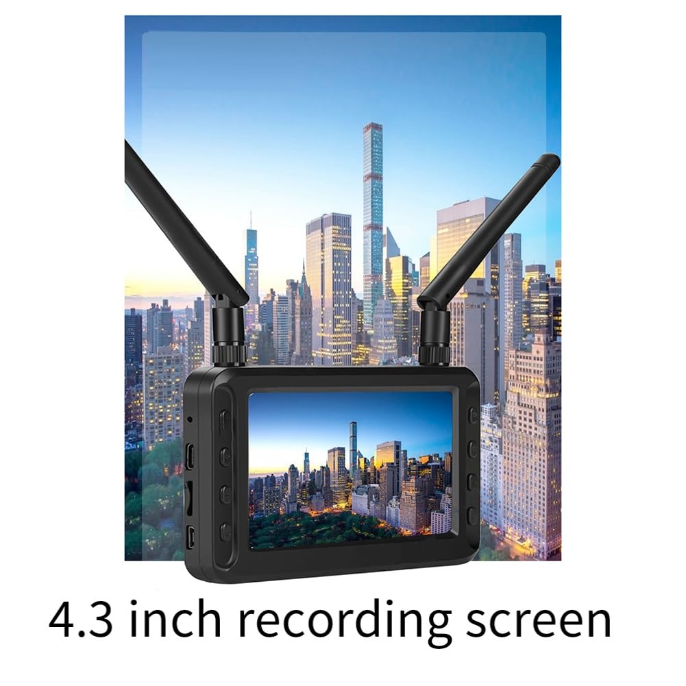 4.3 Pulgadas 5.8G FPV DVR Monitor Pantalla LCD 800x480 FPV Receptor Monitor Receptor Dual para RC FPV Drone Quadcopter
