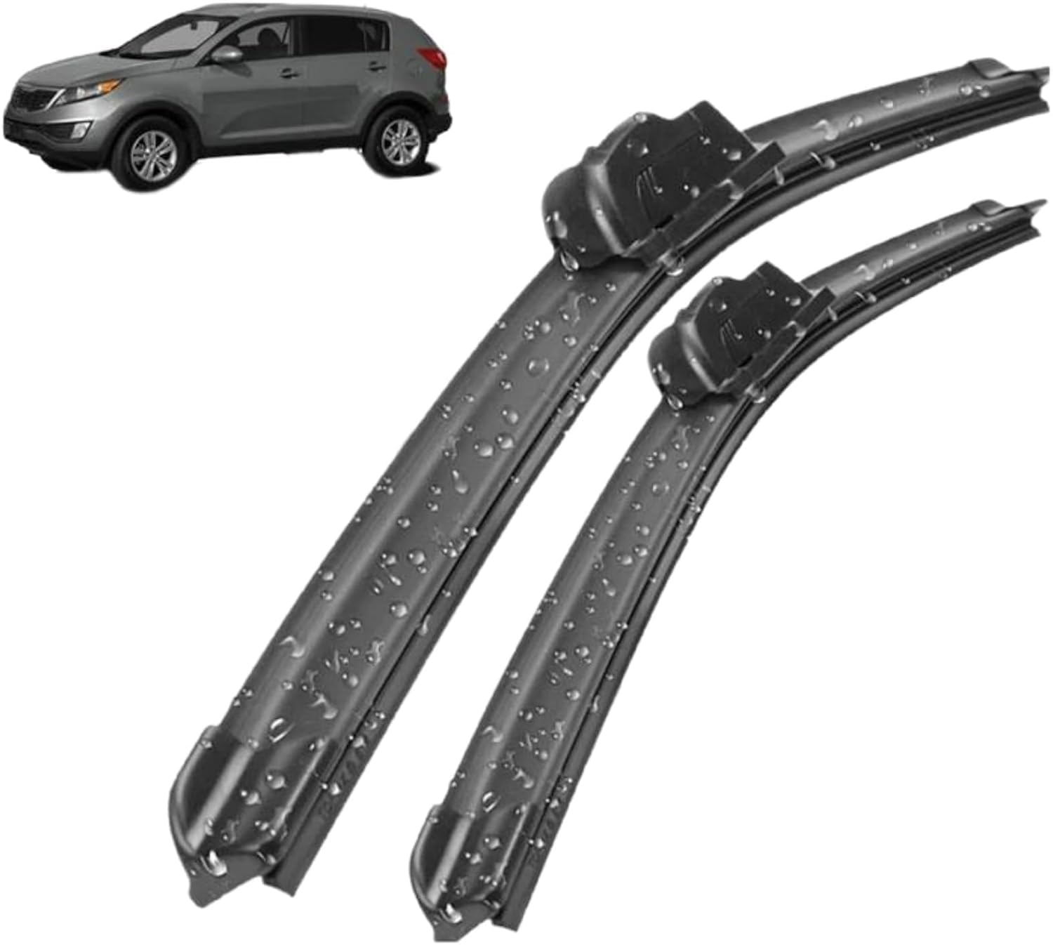 ZhangXD Front Windscreen Wipers For Kia Sportage SL 2010-2014, Windshield Window Brush Front Wiper Blades All-Weather Replacement Set Easy Installation
